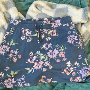 Croft & Barrow Blue Skater Mini Skirt